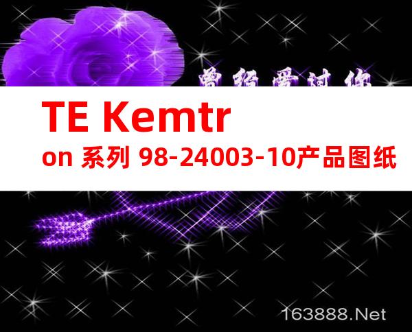 TE Kemtron 系列 98-24003-10产品图纸